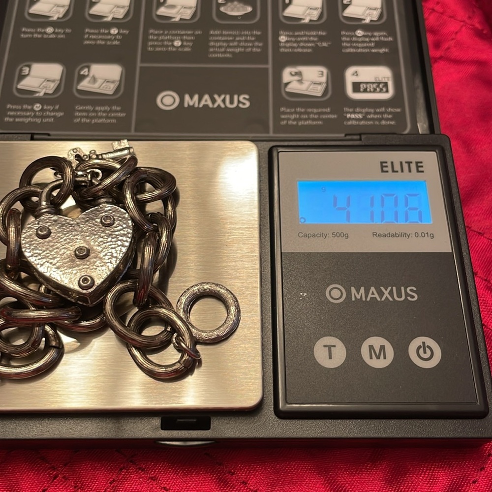 Silver chain heart bracelet - Picture 5 of 5